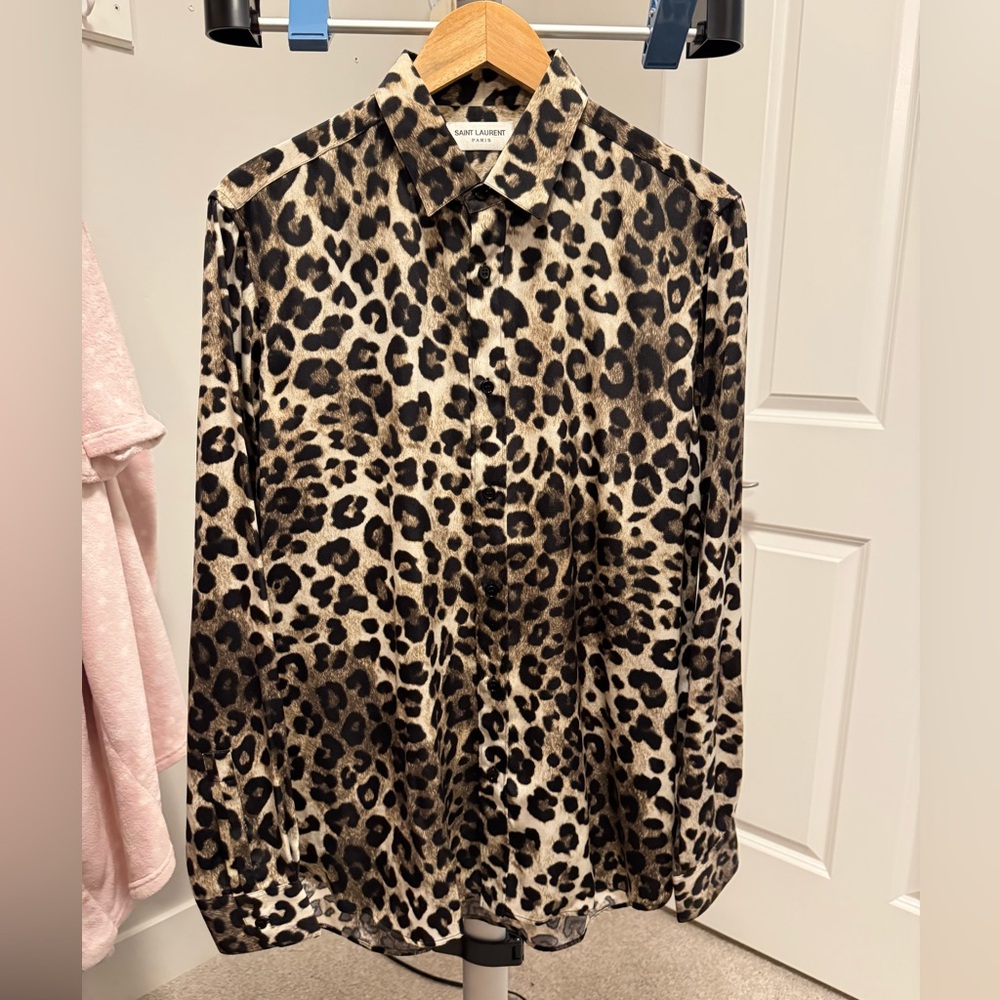 Saint Laurent Animal Print Shirt